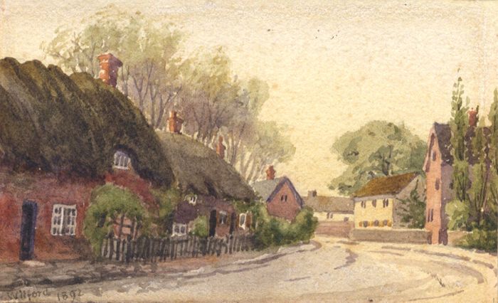 Miniature 1892 Watercolour - Wilford
