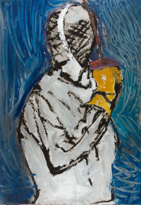 Brian Liddle - Large Contemporary Mixed Media, Fencing 
