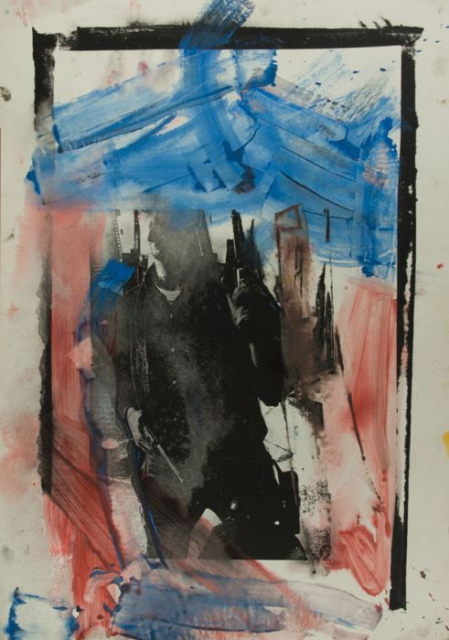 Brian Liddle - Large Contemporary Mixed Media, Abstract Composition