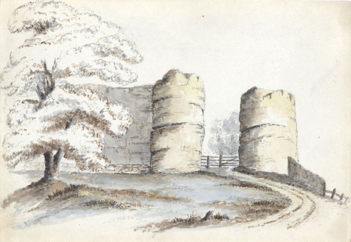 Attributed John Samuel Bowles - 1857 Watercolour, Gateway of Pevensey