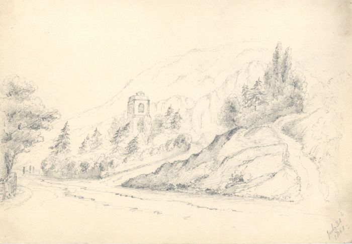 Attributed John Samuel Bowles - 1850 Graphite Drawing, North Malvern