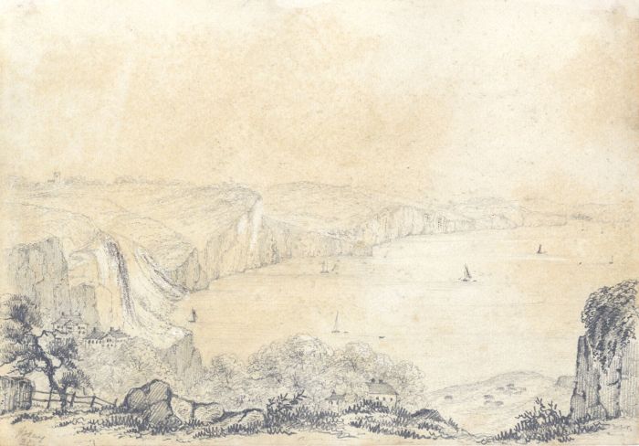 Attributed John Samuel Bowles - 1847 Graphite Drawing, Babbacombe, Torquay