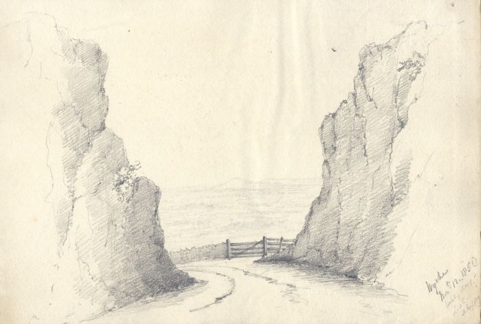 Attributed John Samuel Bowles - 1850 Graphite Drawing, Wyche