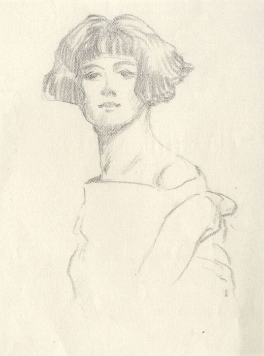 Henry P. Stevens - Pair of Early 20th Century Graphite Portrait Studies