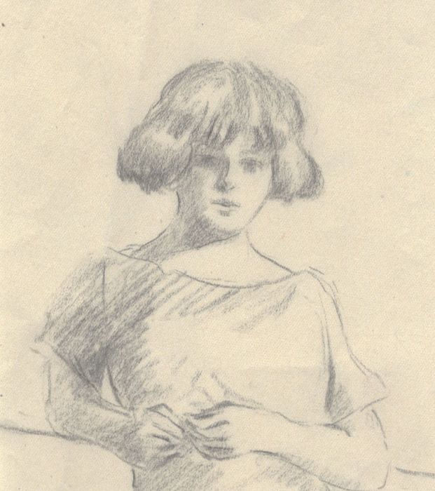 Henry P. Stevens - Set of Two Early 20th Century Graphite Portrait Studies
