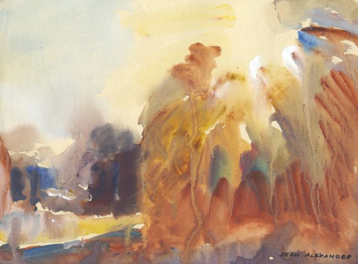 Jean Dryden Alexander (1911-1994) - 1955 Gouache, The Blythe Farm