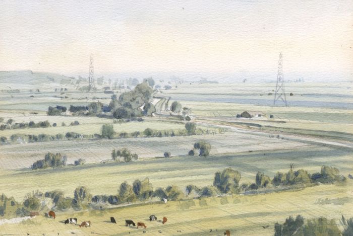Peter Iden (1945-2012) - Signed 1981 Watercolour, Landscape, Probably Chichester
