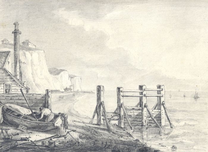 Very Fine 19th Century Graphite Drawing - Sir Sidney Smith's Folly, Dover,