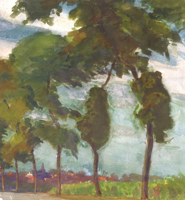 Arthur Ellis (1856-1918) - Late 19th Century Watercolour, Trees