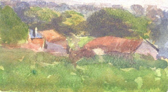 Arthur Ellis (1856-1918) - Late 19th Century Watercolour, Cottage View