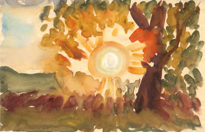 Jean Dryden Alexander (1911-1994) - 1971 Watercolour, Sunrise