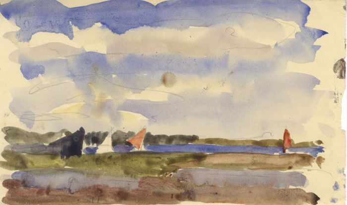 Jean Dryden Alexander (1911-1994) - Set of 3 Watercolours, Sailing Views