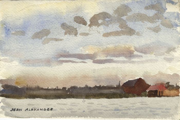 Jean Dryden Alexander (1911-1994) - Set of 4 Watercolours, Landscape Views