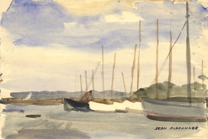 Jean Dryden Alexander (1911-1994) - Pair of Watercolours, Seascapes