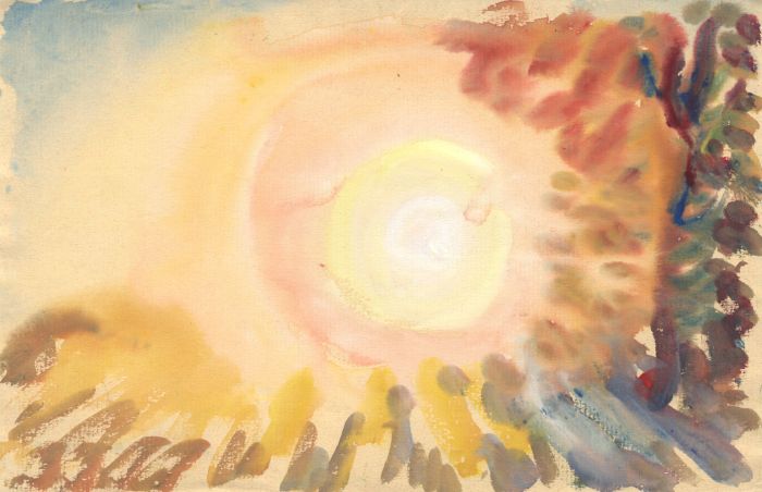 Jean Dryden Alexander (1911-1994) - 1972 Watercolour, Winter Sunrise