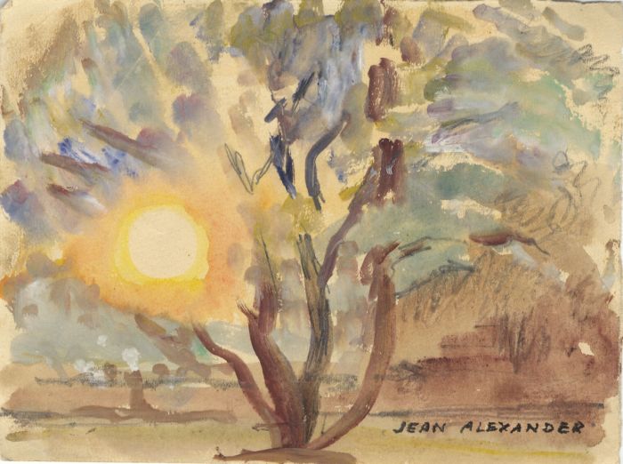 Jean Dryden Alexander (1911-1994) - Pair of Watercolours, Sunny Views