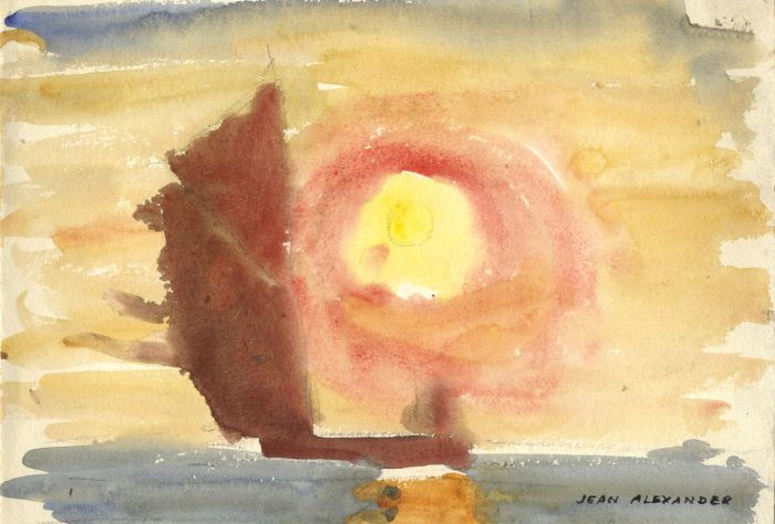 Jean Dryden Alexander (1911-1994) - Set of 3 Watercolours, Sun Views
