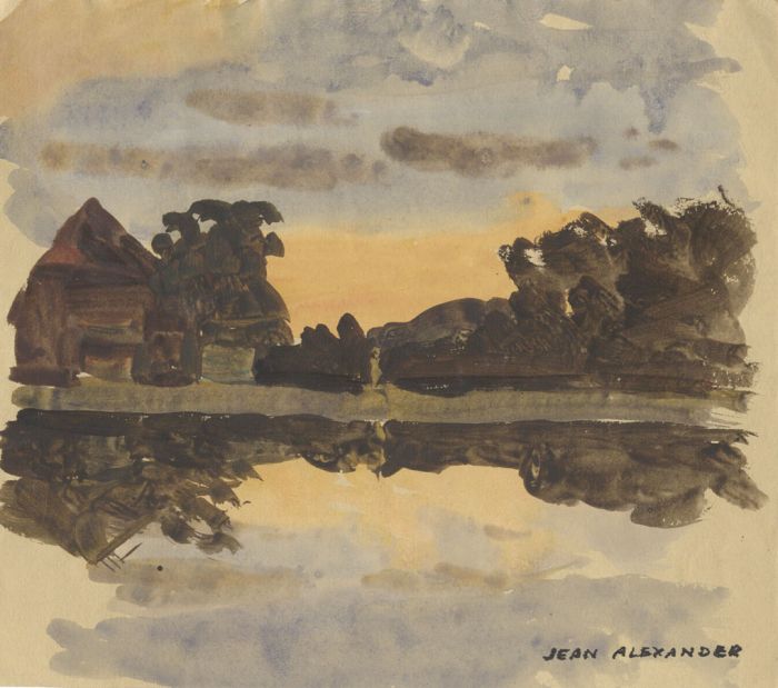 Jean Dryden Alexander (1911-1994) - Set of 4 Watercolours, Landscape Views