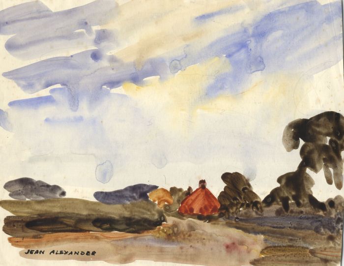 Jean Dryden Alexander (1911-1994) - Set of 4 Watercolours, Landscapes