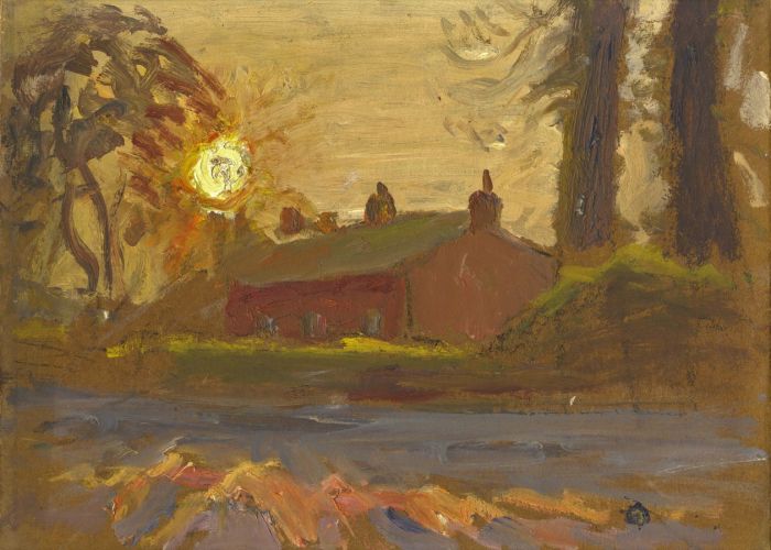 Jean Dryden Alexander (1911-1994) - Signed 1938 Oil, The Waggoners Cottage