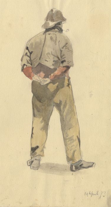 Jean Jacques Haakman - Signed Late 19th Century Watercolour, Standing Figure