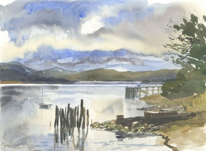 Robert T. Blayney (1929-2016) - Mid 20th Century Watercolour, Lakeside