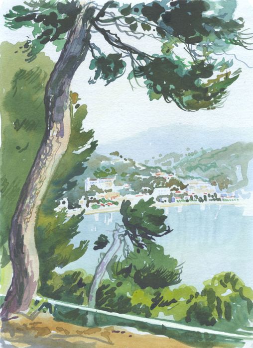 Robert T. Blayney (1929-2016) - Mid 20th Century Watercolour, Seaside Town