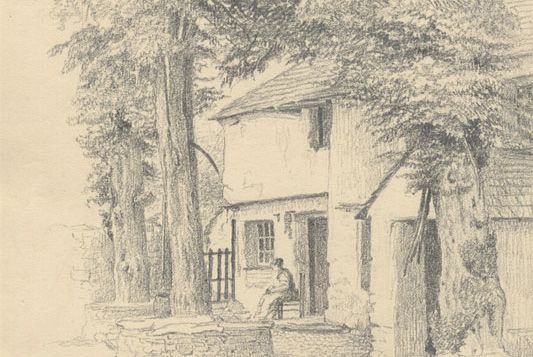 1870 Graphite Drawing - Wallend, Langdale