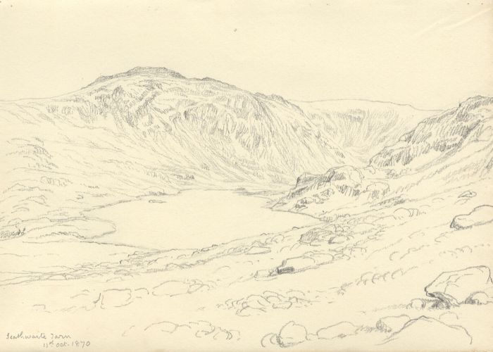 Quantity of c.1870 Graphite Drawings - Lake District Landscapes and More