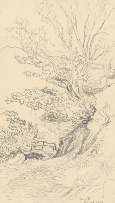 Quantity of 1870 Graphite Drawings - Lake District Landscapes