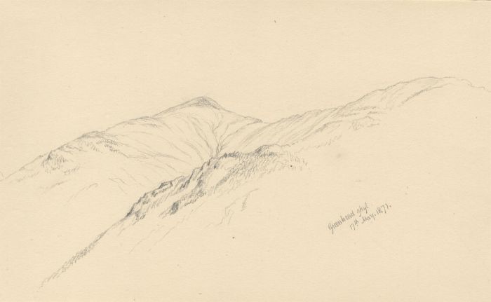 Quantity of 1871 Graphite Drawings - Lake District Landscapes