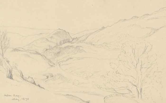 Quantity of 1870 Graphite Drawings - Lake District Landscapes