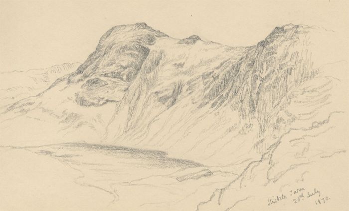 Quantity of 1870 Graphite Drawings - Lake District Landscapes