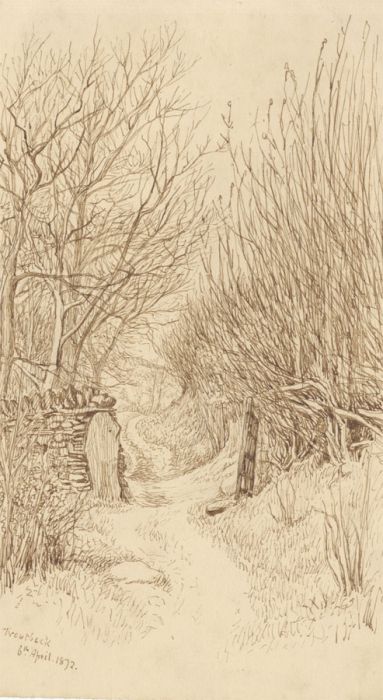 Quantity of 1872 Pen and Ink Drawings - Troutbeck Landscapes