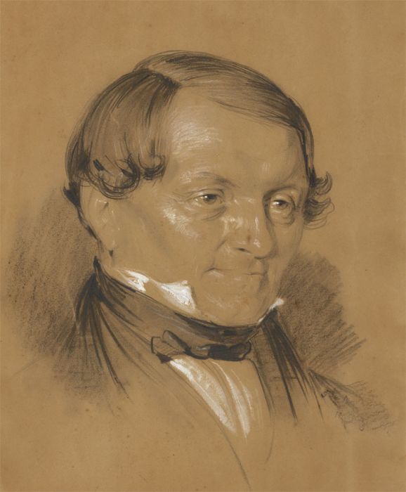 Indistinctly Signed 1897 Graphite Drawing - Portrait of a Man