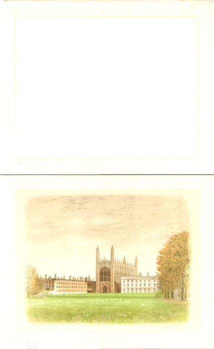 David Gentleman (b. 1930) - A Pair of Lithographs, Views of Oxford and Cambridge