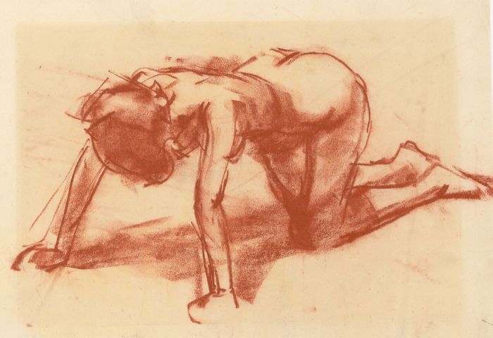 Peter Collins ARCA - Set of Eight c.1970s Pastels, Female nude Studies