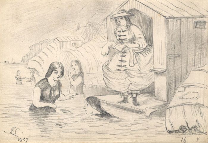 After John Leech  - Four Miniature 19th Century Pen and Ink Drawing, Cartoons