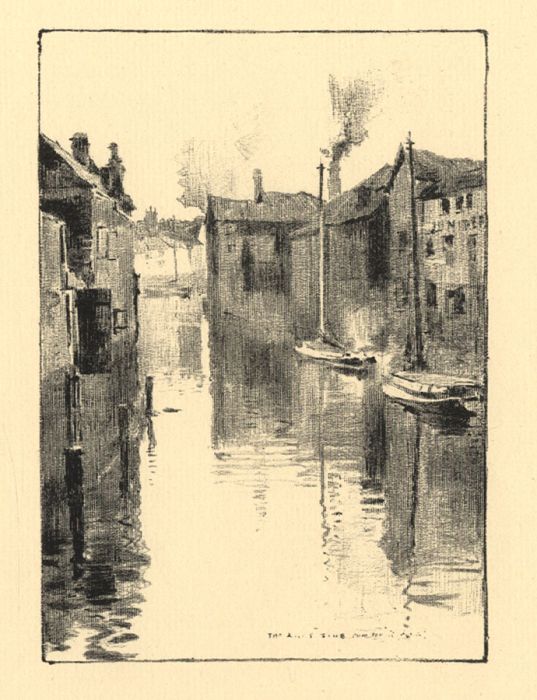 C.G.W - A Set of 14 Early 20th Century Lithograph, River Views