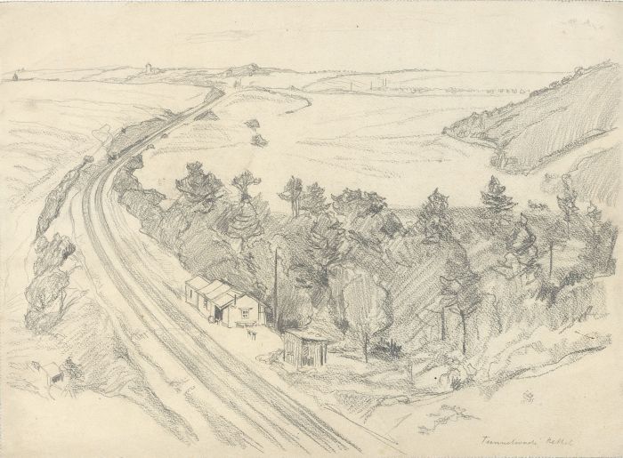 Hans James Berthold (b.1884) - Early 20th Century Graphite Drawing, Landscape