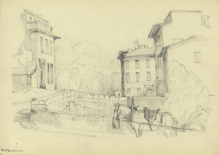 Rev Henry Robinson Wadmore - Set of 7 19C Graphite Drawings, Landscapes
