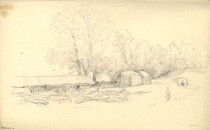 Rev Henry Robinson Wadmore - Set of 7 19C Graphite Drawings, Landscapes