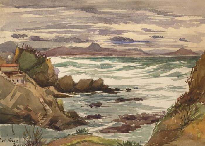 T. Dobson - Late 19th Century Watercolour, Port Vieux, France