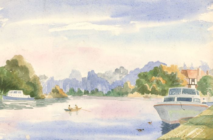 Noel Dowling - Signed Mid 20th Century Watercolour, Old Windsor
