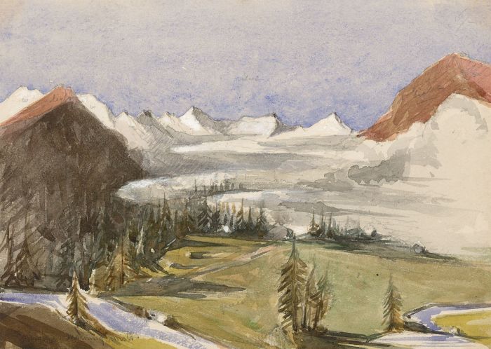 T. Dobson - Late 19th Century Watercolour, Morning Mists