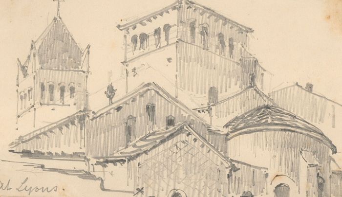 T. Dobson - Set of Sixteen 19th Century Graphite Studies, Around France