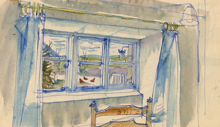 Paul Sharp ARCA RWS -20th Century Album, Sketchbook with Landscape Illustrations