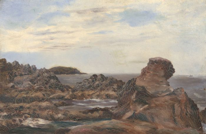 Alexander Blackwood - Late 19th Century Oil, Rocky Seascape