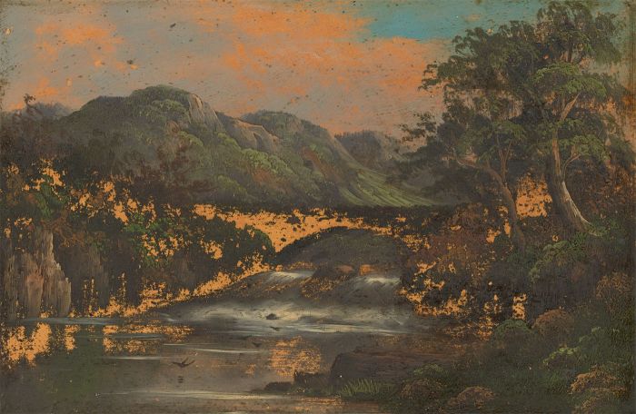 Late 19th Century Oil - River Landscape for Restoration