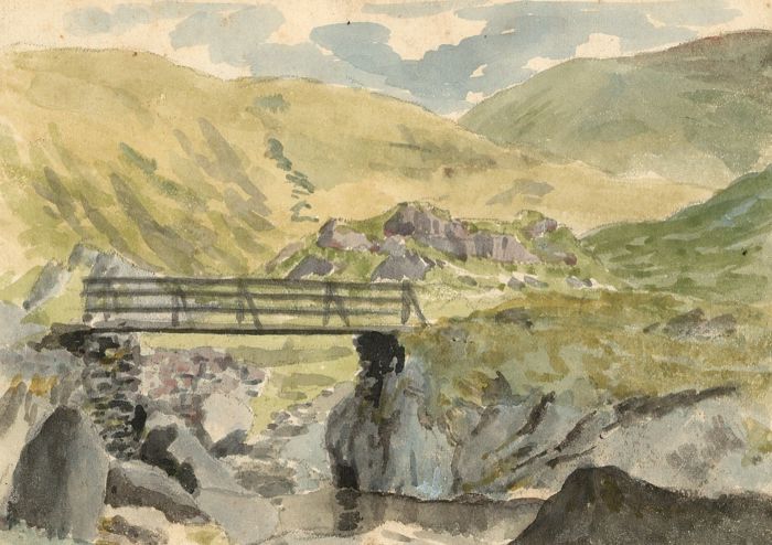 Alexander Blackwood - Late 19th Century Watercolour, Alpine Landscape